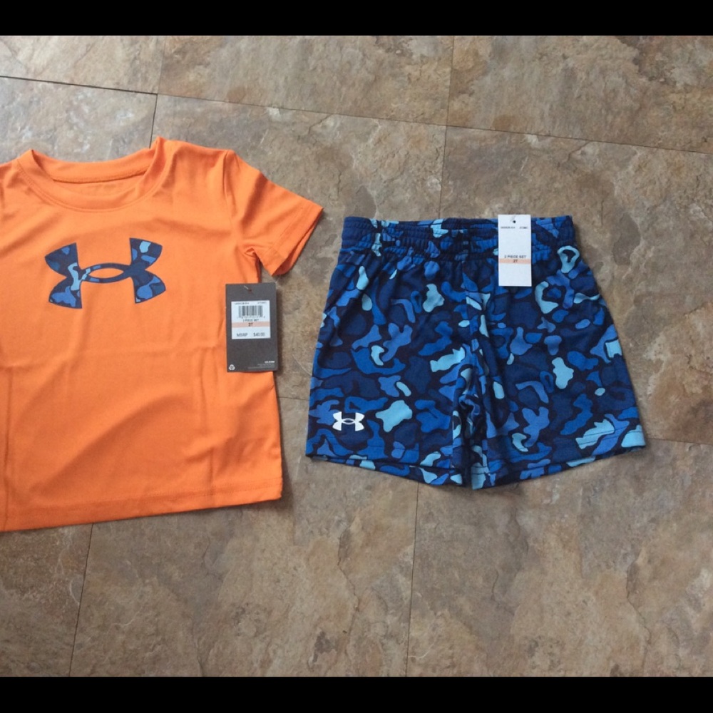 Boy’s under armour shorts set NWT 2T